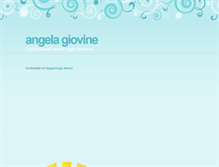 Tablet Screenshot of angelagiovine.com